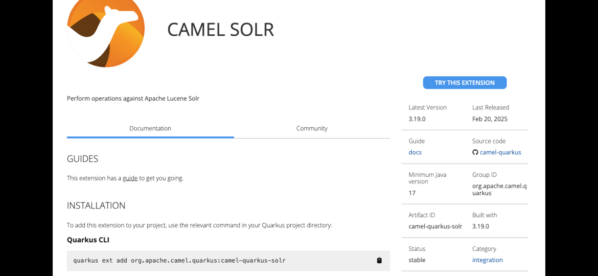 camel-quarkus-solr